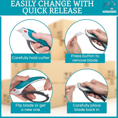 Easily change blades - quick release