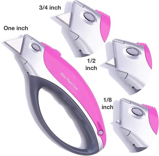 Pink Cutter showing different blade lengths
